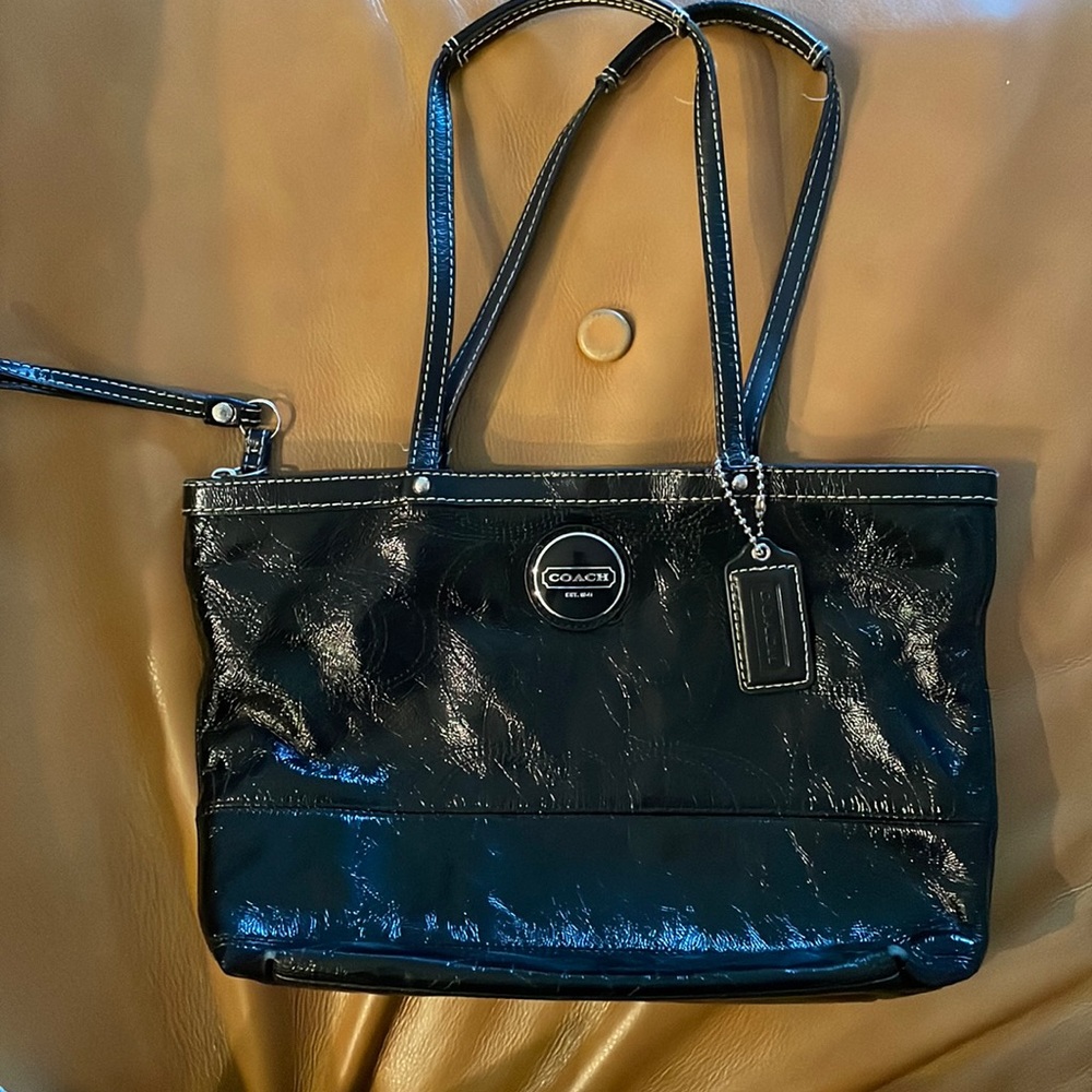 Patent leather Coach Bag